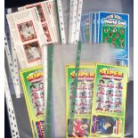 Trade cards, Football, Weston's (Wagon Wheels), 3 sets & 1 part set, Super Strikers (set, 12 cards),