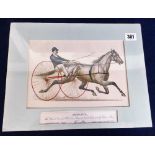 Cigarette Card, USA, Kinney, Great American Trotters, premium issue in exchange for coupons, type