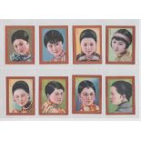 Cigarette cards, China, Anon, Chinese Beauties, 'M' size, ref ZE9-1b (set, 30 cards) (gd)