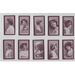 Cigarette cards, Wills (Scissors), two sets, Actresses (Purple Brown, red back) (30 cards) &