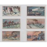 Cigarette Cards, Morris, five 6 card issue sets, The Icebreaker, Strange Vessels, Schools in Foreign