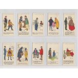 Cigarette cards, Smith's, Phil May Sketches (Brown, 4 brands) (set, 50 cards) (mostly vg)