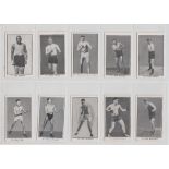 Cigarette cards, Burnstein Isaacs and Co, Famous Prize Fighters, 45 different cards with mixed