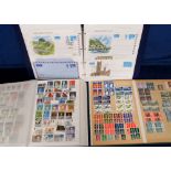 Stamps, GB, collection in 2 stockbooks, QV to QE2, with 1 being 16 page stockbook with mint/