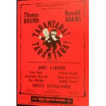 Gilbert and Sullivan Posters. 2 large bright red Tarantara! Tarantara! theatre posters (approx. size