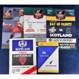 Rugby Union Programmes, collection of 5 programmes all from Scottish tours to New Zealand, inc. test