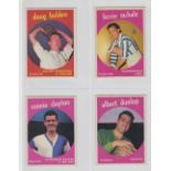Trade cards, A&BC Gum, Footballers (Black back, 1-42) (set, 42 cards, checklist unmarked) (gd) (42)