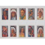 Cigarette cards, Phillips, Red Indians (set, 25 cards) (mostly gd)
