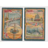 Trade cards, Bird's, Brightlingsea, Nelson Centenary, two type cards, 'XL' size, 'Furling Sails on a