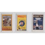 Cigarette cards, Carreras, Famous Posters, folders (St Dunstan's, (3/6), Eno's Fruit Salt, Lyons'