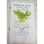 Athletics, a superb scrapbook covering the Achilles Athletic Club (Oxford and Cambridge), Tour to