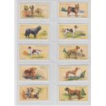 Cigarette Cards, Hignett's, Dogs (set, 50 cards) (end cards fair, rest vg)