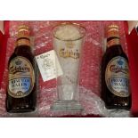Breweriana, Carlsberg Princess of Wales Special Brew, presentation box set consisting of glass & two