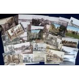 Postcards, a mixed collection of approx. 90 UK topographical cards, RP's & printed, including views,