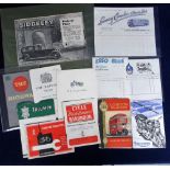 Transport, small selection of ephemera inc. Ian Allan ABC booklet 'Buses & Coaches', Triumph items