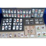 Cigarette & Trade Cards, collection contained in 15 vintage corner mount & slot-in card albums,