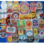Beer labels, a selection of 29 UK beer labels, various shapes, sizes and brewers, including J & R
