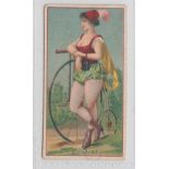 Cigarette Card, USA, Frishmuth Bros., Occupations for Women, type card, 'Cyclist' (generally gd)