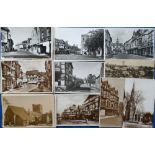 Postcards, Shropshire & Herefordshire, a collection of 80+ cards, RP's and printed inc. St Mary's
