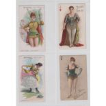 Cigarette cards, USA, a collection of 16' XL' size cards all Beauties, Stars of Screen etc,