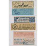 Tobacco Issues USA, 7 paper album exchange tickets, 5 Allen & Ginter issues with reference to