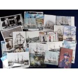 Postcards, a collection of approx. 200 cards all relating to Nelson and/or HMS Victory, various ages