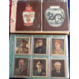 Tobacco Silks, album containing a mixed selection of silks, inc. Hill's Great War Leaders (