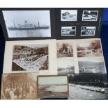 Photographs, selection in two albums, on album pages & loose, Victorian period onwards inc.