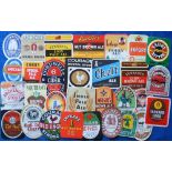Beer labels, a mixed selection of 30 labels (1 with contents) rest earlier including Whitaker,
