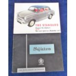 Ephemera Motoring, two, 1950's, car advertising brochures, 1 for the Ford Squire comprising 18 pages