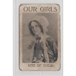 Cigarette card, Finlay, Our Girls, type ref H70, picture no 23 (grubby, only fair) (1)