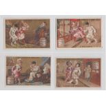 Trade cards, Liebig, Pierrot Cured by Liebig, ref S181, Italian Language issue (set, 6 cards) (1