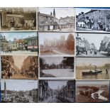 Postcards, Yorkshire, a collection of 80+ cards, RP's and printed, inc. Pleasure Steamer Scarborough