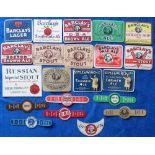 Beer labels, Barclay Perkins & Co Ltd, London, a mixed selection of 14 labels and 6 stoppers, plus