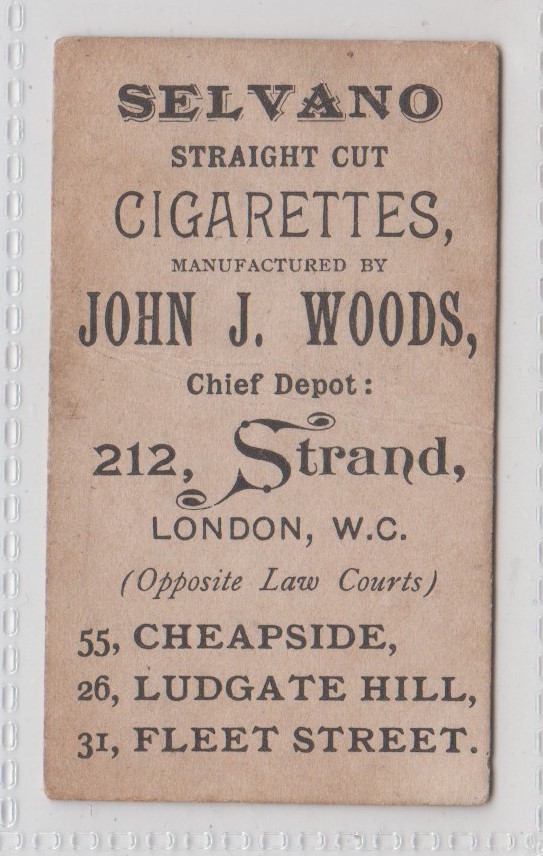 Cigarette card, John J. Woods, Views of London, type card, 'Trafalgar Square' (slight age toning, - Image 2 of 2