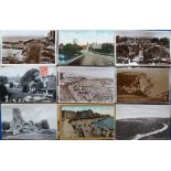 Postcards, Sussex & Surrey, a collection of approx. 170 cards, mostly printed, inc. street scenes,