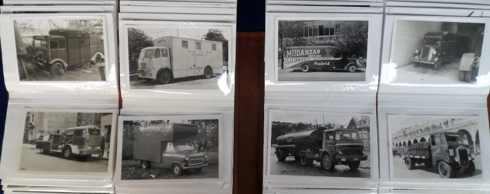 Ephemera, Motoring. 3 albums of motoring related photographs containing approx. 320 b/w images of - Image 2 of 4