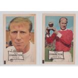 Trade cards, A&BC Gum, Footballers (unnumbered, set, 12 mini posters), 'P' size (folds, gd) (12)