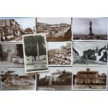 Postcards, Sussex, a collection of 37 cards RP's and printed, inc. Pevensey High St (RP), The
