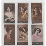 Cigarette cards, Egypt, Stamelis Douras, Photo Series, Beauties, 'M' size, 6 cards, 2 with