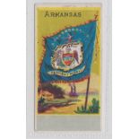 Cigarette Card, USA, Bill Jones, Flags of States, type card, 'Arkansas' (gd)