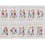 Cigarette cards, W.T. Davies, Boxing (set, 25 cards) (gen gd)