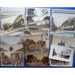 Postcards, Croydon, a collection of 50+ cards inc. 30 RP's, mostly street scenes inc. Mitcham Rd,