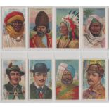 Cigarette cards, USA, ATC Types of Nations (mixed backs) (set, 50 cards, plus 13 other back