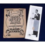 Trade cards, Radio Review, two sets, Radio Stars, 'L' size set 36 cards in special album (album