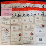 Football programmes, Gloucester City, a collection of approx. 40 home & away programmes, mostly