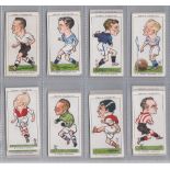 Cigarette Cards, Ogdens, Football Caricatures (set 50) (1 fair, rest gd/vg)