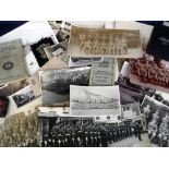 Ephemera, Military. A large quantity of WW2 and other military photographs showing POW camp,