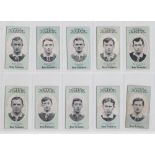 Cigarette cards, Cope's, Noted Footballers (Clips, 120 Subjects), Llanelly, 10 cards, nos 91-100