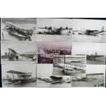 Aviation, a collection of 20 b/w photographic prints all showing aircraft of Imperial Airways,